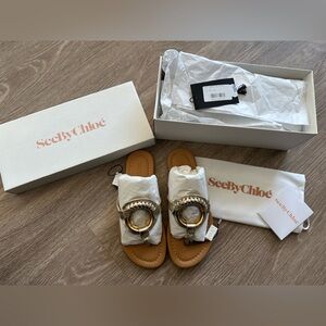 See by Chloe Hana Leather Sandals 35/5